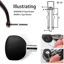 Load image into Gallery viewer, SANLIKE Fishing Reel Handle Knob for Shimano B & Daiwa L Reel Knob for Jigging Reel Baitcasting Reel Spinning Reels Saltwater