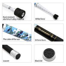 Load image into Gallery viewer, SANLIKE 3M Fishing Net Carbon Pole Telescopic Folding Adjustable Handle Rubber coated Landing Net Fishing Tackle Accessories