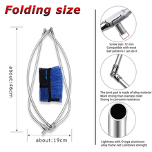 Load image into Gallery viewer, SANLIKE Portable Fishing Net Rubber Folding Opening Type Dip Mesh of Head 35/40/50cm Fishing Equipment Accessories