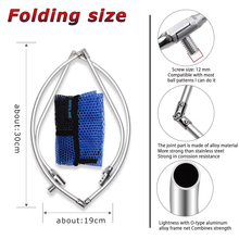 Load image into Gallery viewer, SANLIKE Portable Fishing Net Rubber Folding Opening Type Dip Mesh of Head 35/40/50cm Fishing Equipment Accessories
