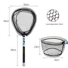 Load image into Gallery viewer, SANLIKE Fishing Net Folding Telescopic Adjustable Pattern for Freshwater Seawater Landing Net Tackle Accessories