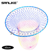 Load image into Gallery viewer, SANLIKE Fishing Net 1/2 inch thread About 12mm Aluminum frame Alloy Foldable Extending Frame Landing Dip Net Fishing Tackle
