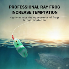 Load image into Gallery viewer, SANLIKE 6.3cm 14.5g Modified Thunder Frog Soft Bait with Groove Double Hooks Long-range Black Fish Fake Bait Fishing Tackle