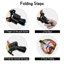 Load image into Gallery viewer, SANLIKE Fishing Landing Nets Telescoping Folding Light Portable Aluminum Alloy Rod Fishing Tool Hand Dip Casting Net