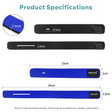 Load image into Gallery viewer, SANLIKE 10 Piece Blue Fishing Rod Ties Straps Sling Fasteners Elasticated Bandages Fishing Rods Outdoor Fishing Accessories