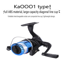 Load image into Gallery viewer, Mini 200 type small fishing reel with line fishing reel iso fishing reel fishing gear road runner spinning wheel
