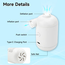 Load image into Gallery viewer, SANLIKE Multifunction Electric Air Pump USB Quick Vacuum Pump Sofa Swimming Ring Inflatable Wireless Electric Charging Pump