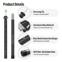 Load image into Gallery viewer, SANLIKE Tent poles 2 sets aluminium alloy tarpaulin poles foldable portable telescopic poles awning support accessories tools
