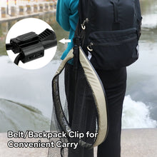 Load image into Gallery viewer, SANLIKE Folding Fishing Net Length 2M Retractable Collapsible Telescoping Carbon Tube Pole Fishing Landing Net