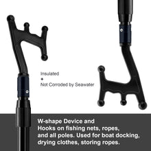 Load image into Gallery viewer, SANLIKE 1.45M Boat Hooks Shrinking Length 85CM for Docking Telescopic Pole Hooks Telescopic Boat Poles Boat Accessories