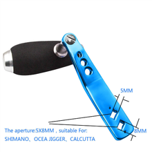 Load image into Gallery viewer, SANLIKE Fishing Spinning Reel Handle Accessory Baitcasting for Shimano & Daiwa 5*8 Fishing Reel Rocker Single Handle Left Right