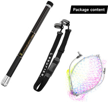 Load image into Gallery viewer, SANLIKE Telescoping Fishing Landing Net 240cm Portable Folding Hand Mesh Carbon Pole for Carp Fishing Tackle Catching Releasing