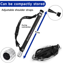 Load image into Gallery viewer, SANLIKE 3m Fishing Net With Folding Head Set Telescoping Carbon Fiber Landing Handle Pole Foldable PE Net Fishing Tackle