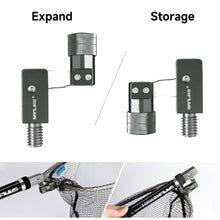 Load image into Gallery viewer, SANLIKE 3m/5m/6m Fishing Net Carbon Portable Retractable Collapsible Landing Handlebar PE Net with Grey Adaptor Fishing Gear