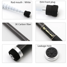 Load image into Gallery viewer, SANLIKE 3m Portable Telescopic Extension Carbon Fibre Fishing Landing Net Handle Pole Stretch Railing Gear Fishing Net Tools