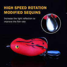 Load image into Gallery viewer, SANLIKE 6pcs Fishing Lure Soft Artificial Silicone Bait Modified Bionic Jump Frog Double Hook Thunder Frog Bait Lure Wobblers