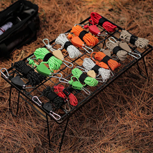 Load image into Gallery viewer, SANLIKE 1pc 4mm Portable Outdoor Pulley Adjustable Tent Stand Metal Lifting Pulley Reflective Wind Rope One Step Adjustable