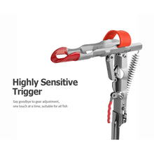 Load image into Gallery viewer, SANLIKE Fish Rod Holder Stainless Steel Folding Automatic Bracket Sea Rod Spring Automatic Rod Lifting Bracket Fishing Tool