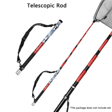 Load image into Gallery viewer, SANLIKE 5/6m Fishing Landing Net Telescopic Carbon Fibre Rod with Shoulder Strap Portable Fishing Tools Accessories