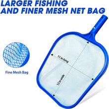 Load image into Gallery viewer, SANLIKE Swimming Pool Skimmer Net Basket with Long Aluminum Pole Extend 7.58 FT Fine Mesh Rake Netting for Cleaning Swimming
