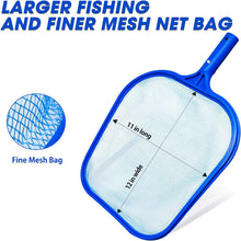 Load image into Gallery viewer, SANLIKE Swimming Pool Skimmer Net Basket with Long Aluminum Pole Extend 7.58 FT Fine Mesh Rake Netting for Cleaning Swimming