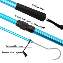 Load image into Gallery viewer, SANLIKE Telescopic Fish Gaff with Stainless Sea Fishing Spear Hook Tackle Soft Handle Aluminium Alloy Pole for Saltwater Tool