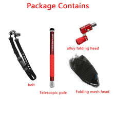 Load image into Gallery viewer, SANLIKE 3m Fishing Net Carbon Portable Telescoping Foldable Landing Hand Pole PE Net With Red Adapter Fishing Tackle