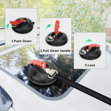 Load image into Gallery viewer, SANLIKE Suction Cup High Strength D-Shaped Buckle Strong And Durable Wear-Resistant Tents Securing Hook accessories