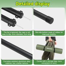 Load image into Gallery viewer, SANLIKE 2 pcs 240cm aluminium stable tent poles tarpaulin poles camping tent poles glass bead connection with storage bag