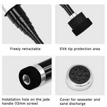 Load image into Gallery viewer, SANLIKE 7m Extendable Fishing Landing Net Pole Telescopic Non Slip Carbon Fiber Handle Net Rod Fishing Tool Accessories