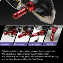 Load image into Gallery viewer, SANLIKE Aluminum Fishing Reel Handle Protection Bracket Corrosion-Resistant for Shimano and Daiwa Reel Frame Holder