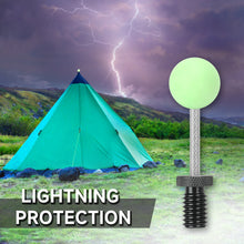 Load image into Gallery viewer, SANLIKE Sky Curtain Rod Top Rod Anti-Lightning Luminous Beads Outdoor Camping Tent Accessories 2pcs
