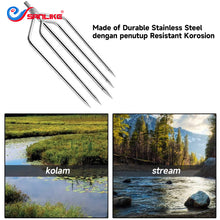 Load image into Gallery viewer, SANLIKE Stainless Steel Fishing Gaff 5 Claws  Multi-function Prong Harpoon Head Sharp Barbed Fishing Spear Hook Tools