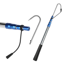 Load image into Gallery viewer, SANLIKE Telescopic Fish Gaff Pole with Stainless Sea Fishing Spear Hook Tackle Rubber Handle for Saltwater Offshore Tool