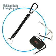 Load image into Gallery viewer, SANLIKE 8PC Fishing Rowing Ropes Lanyards Retention String Rope Fishing Camping Snap Secure Lock Fishing Tackle Tool Accessories