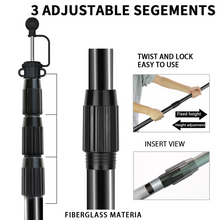 Load image into Gallery viewer, SANLIKE Telescoping Tarp Pole Adjustable Tent Support Rod Thicken Glass Fiber Outdoor Camping Accessories for Hiking Tent