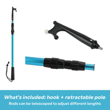 Load image into Gallery viewer, SANLIKE 2M/3.6M Boat Hooks Aluminum Tube Telescopic Adjustable Pole Floating Durable Rust-Resistant Push Pole Boats Accessory