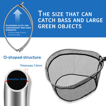 Load image into Gallery viewer, SANLIKE 3M Fishing Net Carbon Fibre Fishing Rod and Folding Joint Set Retractable Fishing Rod Landing Rubber Coated Nylon Adapter Fishing Tackle Accessories