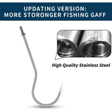 Load image into Gallery viewer, SANLIKE Telescopic Fishing Gaff with Stainless Fish Spear Hook Gripper No Slip Ruber Handle Outdoor Fishing Tackle Accessory