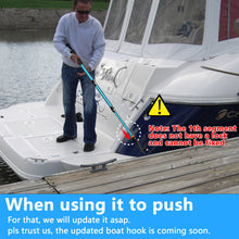 Load image into Gallery viewer, SANLIKE 2M Boat Hook Shrink Length 78CM Aluminium Alloy Boat Fork Pole Telescopic Fishing Gaff Hook Boat Accessories