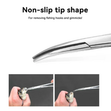 Load image into Gallery viewer, SANLIKE 16cm/18cm Stainless Steel Fishing Plier Fishing Locking Pliers Curved Tip Hook Remover Portable Fishing Tool