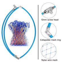 Load image into Gallery viewer, SANLIKE Fishing Net 1/2 inch thread About 12mm Aluminum frame Alloy Foldable Extending Frame Landing Dip Net Fishing Tackle