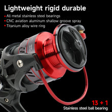 Load image into Gallery viewer, <p><span data-mce-fragment="1">SANLIKE Spinning Reels 5.2:1 Gear Ratio 13+1 BB Aluminium Alloy Spool Rubber Grip Fishing Reel For Saltwater Fishing Accessories</span></p> <p> </p>