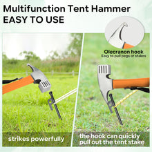 Load image into Gallery viewer, SANLIKE 30cm Hammer Tent Pegs Nail Multifunction Portable Ultra Light Hammer Tent Outdoor Camping Tools Accessories