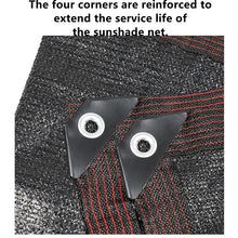 Load image into Gallery viewer, SANLIKE 12-pin Black Sunshade Net Anti-ultraviolet Outdoor Garden Plants Balcony Sun Mesh Swimming Pool Gazebo Shed Cloth