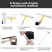 Load image into Gallery viewer, SANLIKE Windows Cleaning Brush Multifunctional Window Cleaner Telescopic Rod Outdoors Window Washing Tool Equipment
