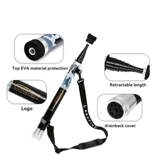 Load image into Gallery viewer, 2.4m-3.9m Telescopic Fishing Net Pole - Lightweight Fiberglass Handle, Extendable Landing Net with Shoulder Strap for Surf & Offshore Fishing