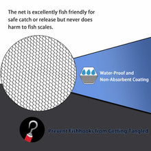 Load image into Gallery viewer, SANLIKE Folding Fishing Landing Net Telescopic Rubber Coating Nylon Handle Mesh for Carp Fishing Tackle Catching Releasing