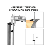 Load image into Gallery viewer, SANLIKE 2 sets telescopic tent poles waterproof adjustable tent poles for camping tents awning poles outdoor accessory tool