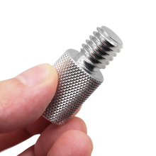 Load image into Gallery viewer, SANLIKE Landing Net Head Adapter Folding Joint Connector Gold 2pcs M8 to M12 or M12 to M8
